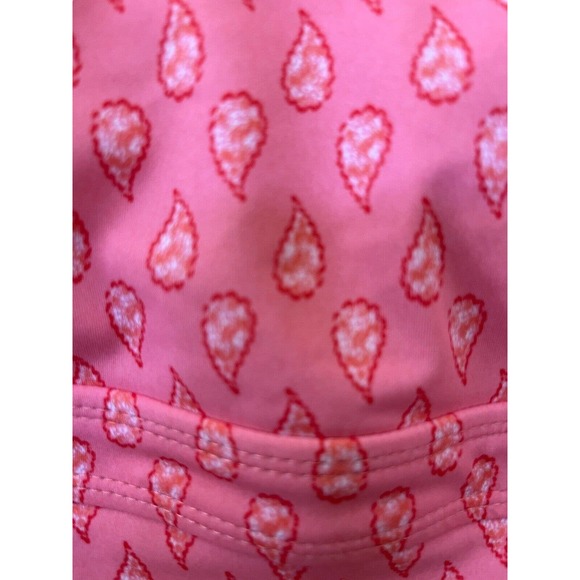 Cabana Life Talbots Swimsuit Top Womens Small Pink Peach Paisley Batik BohoVacay - Picture 7 of 13